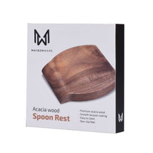 Load image into Gallery viewer, Maisonware Acacia Wood Non-Slip Spoon Rest Holder
