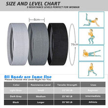 Load image into Gallery viewer, Heartdeco Fitness Loop Fabric Exercise Resistance Band Set of 3
