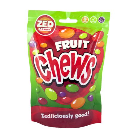 Zed Candy Chews Pouch - Fruit 12 x 150 g