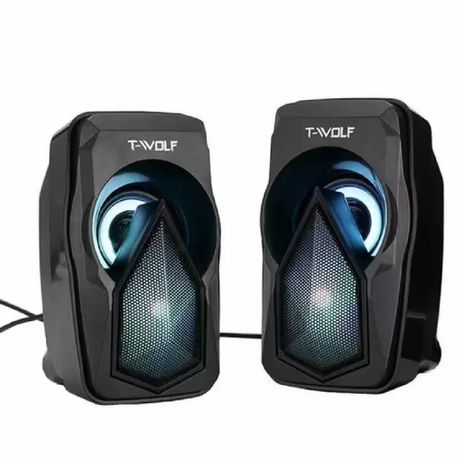 T-WOLF S11 High-end Led gaming Light Desktop speakers Buy Online in Zimbabwe thedailysale.shop