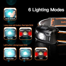 Load image into Gallery viewer, Waterproof Sensor LED Headlamp
