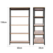 Load image into Gallery viewer, Heartdeco Industrial Style Bookshelf Display Shelves
