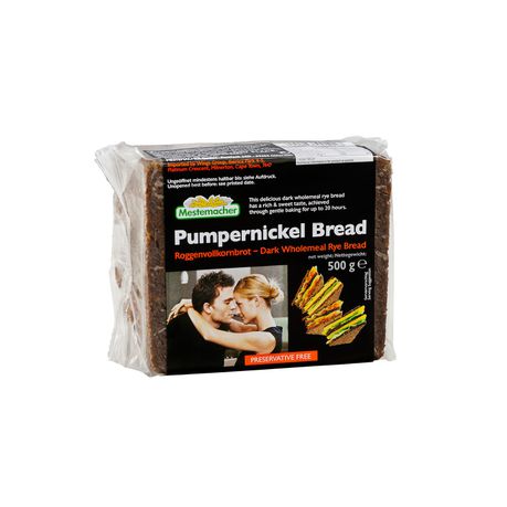 Mestemacher Pumpernickel Bread 500g (Box of 12) Buy Online in Zimbabwe thedailysale.shop