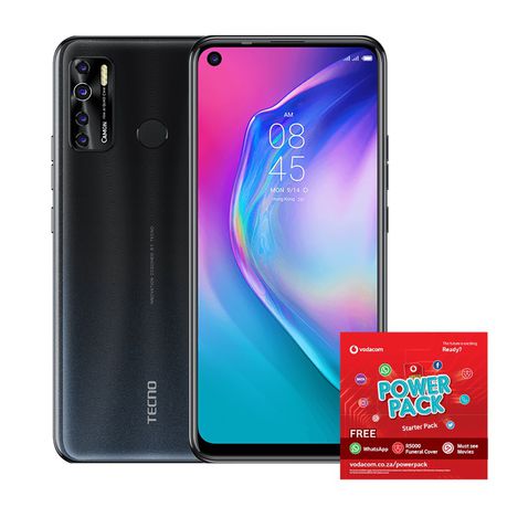 TECNO Camon Air 15 64GB Single Sim - Misty Grey + Vodacom Sim Card Pack Buy Online in Zimbabwe thedailysale.shop