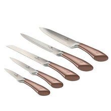 Load image into Gallery viewer, Berlinger Haus 6-Piece Stainless Steel Knife Set Rose Gold

