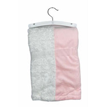 Load image into Gallery viewer, Baby Blanket Patchwork - Pink/White Bird
