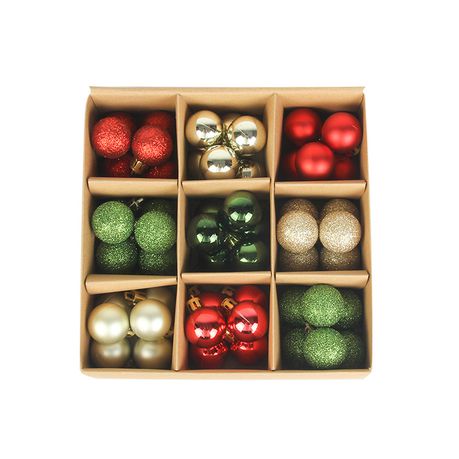 Home Crafts 54 Pc Christmas Décor Pack (Red, Green, Gold)