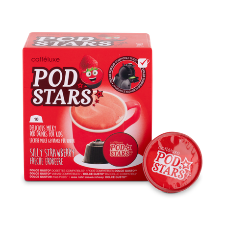 Podstars Strawberry Milkshake NESCAFE Dolce Gusto Compatible Kiddies Pods Buy Online in Zimbabwe thedailysale.shop