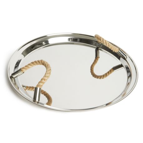 George & Mason - Serving Tray with Rope Handles