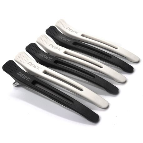 Dewy - Hair Sectioning Clips / Styling Jaw Clips (Set of 6 Black and White) Buy Online in Zimbabwe thedailysale.shop