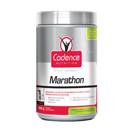 Cadence Nutrition Marathon Natural Citrus - 908g Buy Online in Zimbabwe thedailysale.shop