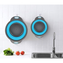 Load image into Gallery viewer, 2 Foldable Strainers, Food-Grade Silicone Kitchen Strainer
