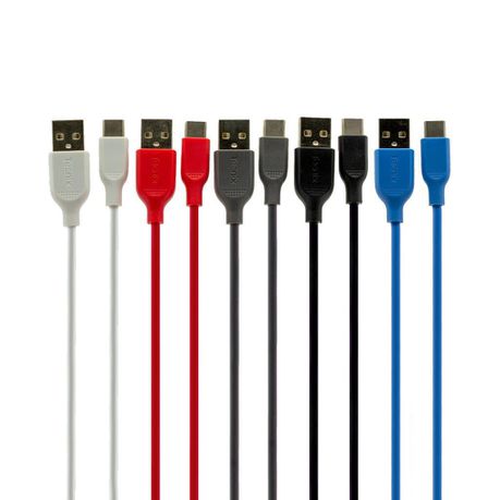 Tecnix USB Type-C Round Cable Pack of 5 Buy Online in Zimbabwe thedailysale.shop