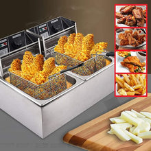 Load image into Gallery viewer, Delica 6L + 6L Double Pan Deep Fryer
