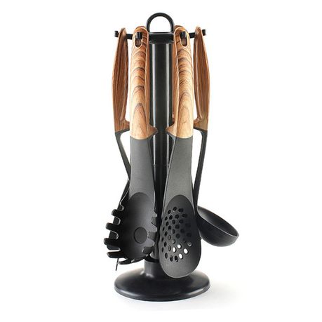 CheffyThings Cooking Utensils Set with Stand Buy Online in Zimbabwe thedailysale.shop