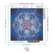 Load image into Gallery viewer, Diamond Painting DIY Kit, Round diamonds, 30x30cm-  Mandalas
