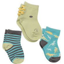 Load image into Gallery viewer, Stephen Joseph Sock Set Dino 3 pack
