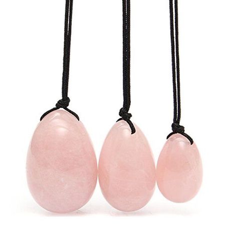Celluvac Rose Quartz Yoni Eggs - set of 3 with strings Buy Online in Zimbabwe thedailysale.shop