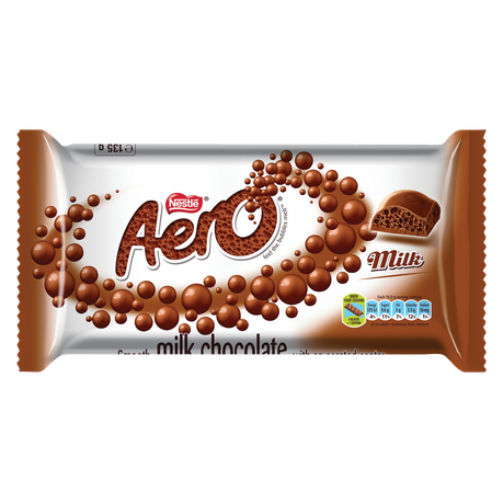 Nestle Aero Milk Chocolate Slab 135g Buy Online in Zimbabwe thedailysale.shop