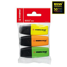 Load image into Gallery viewer, Stabilo Boss Mini Highlighers (Pack of 3)
