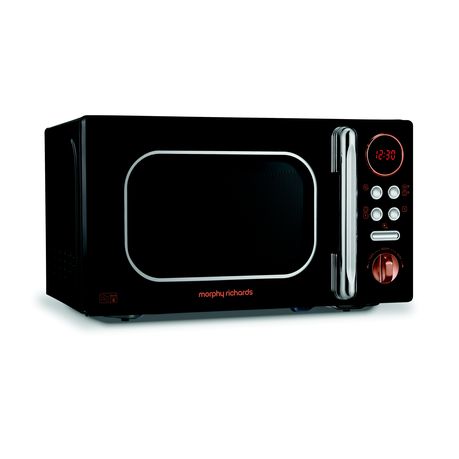 Morphy Richards - 20 Litre 800W Accents Digital Microwave - Rose Gold Black Buy Online in Zimbabwe thedailysale.shop
