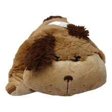 Load image into Gallery viewer, Animal Cushion Blanket - Dog Brown
