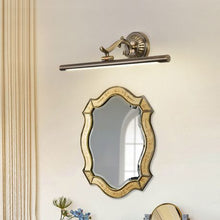 Load image into Gallery viewer, 41cm 7 Watt Antique LED Wall Bathroom Mirror Front Light - Green Bronze
