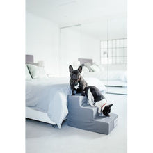 Load image into Gallery viewer, Woof Stairs 3-Step Dog Steps - Dark Grey
