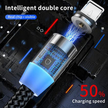 Load image into Gallery viewer, ÖKOTEC Uslion 360° Magnetic Fast Charge Cable iPhone Samsung Huawei
