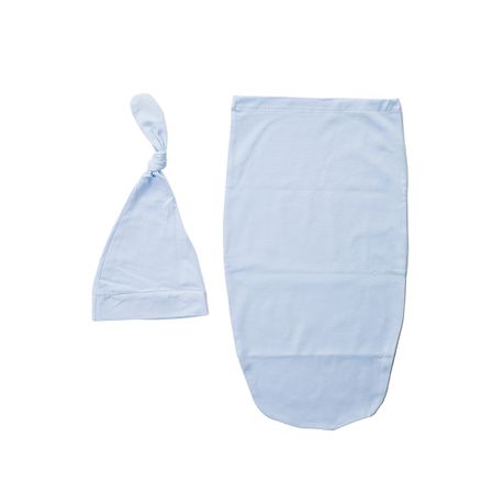 All Heart Blue Baby Swaddle With Matching Hat Buy Online in Zimbabwe thedailysale.shop