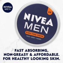 Load image into Gallery viewer, NIVEA Men UV Even Tone Face Cream Tin - 4 x 75ml
