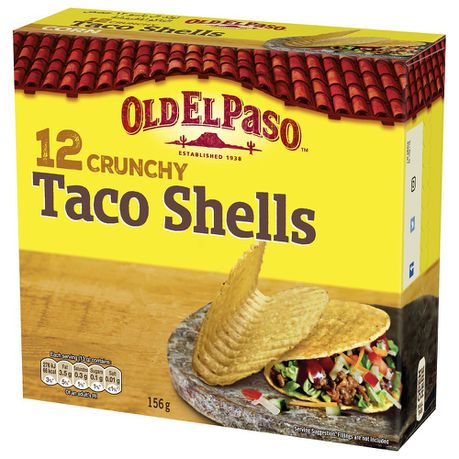Old El Paso - 12 Crunchy Taco Shells 156g Buy Online in Zimbabwe thedailysale.shop