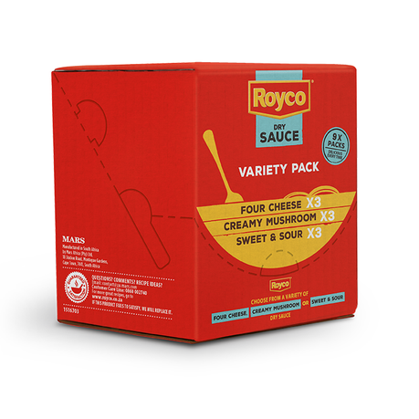Royco Dry Sauce Variety Pack 3x3 flavours Buy Online in Zimbabwe thedailysale.shop