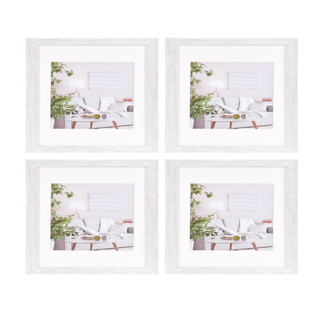Modern Wooden Frame White Picture Size 30x30cm 4 pack Buy Online in Zimbabwe thedailysale.shop