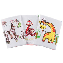 Load image into Gallery viewer, Presence - Baby Bibs Animal -  Nifty Way to Feed a Baby - Set of 3
