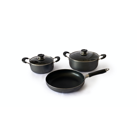 Le Chef Non-Stick Casserole Pots and Fry Pan Combo 5 pcs