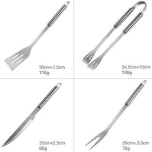 Load image into Gallery viewer, 9 Piece Stainless Steel Outdoor BBQ/Braai Grill Cooking Utensil/Tool Set
