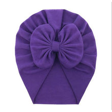 Load image into Gallery viewer, Baby Girl Turban - Purple &amp; Lilac

