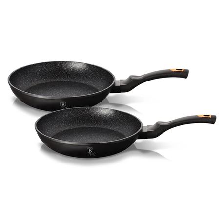 Berlinger Haus 2-Piece Marble Coating Frying pan Set - Black Rose