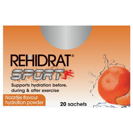 REHIDRAT Sport, Oral Electrolyte Mixture, Naartjie, 14g x 20 Sachets