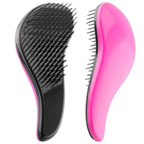 S-Shaped Hair Detangling Brushes - Pink (Set of 4) Buy Online in Zimbabwe thedailysale.shop