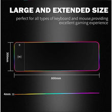 Load image into Gallery viewer, Wireless Charging Gaming Mouse Pad Large LED - Triangles
