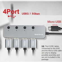 Load image into Gallery viewer, Intopic HB-550, 4 Ports USB3.1 High Speed Hub

