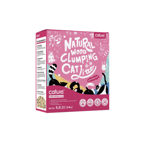 Cature - ECO Wood Clumping Cat Litter Odor Control plus 2.4KG / 6L Buy Online in Zimbabwe thedailysale.shop