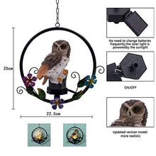 Load image into Gallery viewer, Outdoor Solar Wind Chime Light, Garden Light, Garden Decoration –Brown Owl
