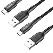 Load image into Gallery viewer, Rocka Type-C 4-Pack Cables - Quadro Series - Mixed Length - Black
