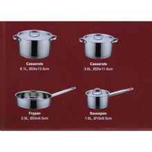 Load image into Gallery viewer, 7 Piece Heavy Bottom Stainless Steel Induction Ready Cookware Set
