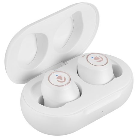 Volkano Taurus Series True Wireless Earphones with Charging Case - White Buy Online in Zimbabwe thedailysale.shop