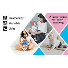 Load image into Gallery viewer, Cotton Baby Crawling Knee Pad Protectors - Navy Blue - Set of 2
