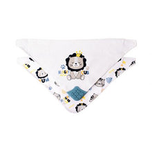 Load image into Gallery viewer, Baby Lion 2 Pack Bandana Teether Bib
